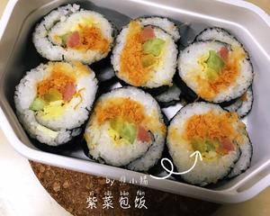 轻松搞定紫菜肉松包饭的做法 步骤10