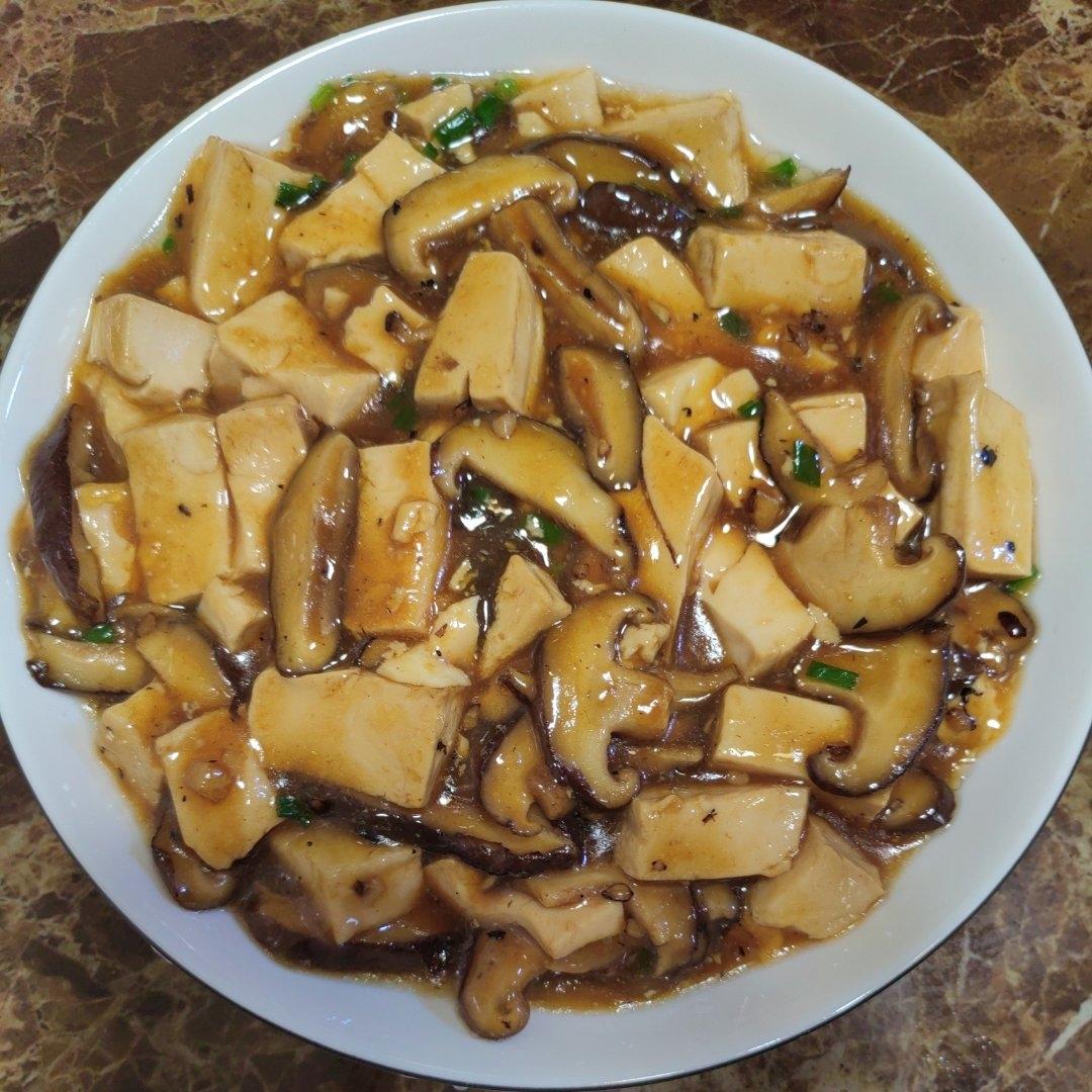 超简单还减脂 香菇烧豆腐