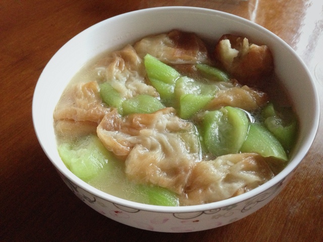 丝瓜油条汤