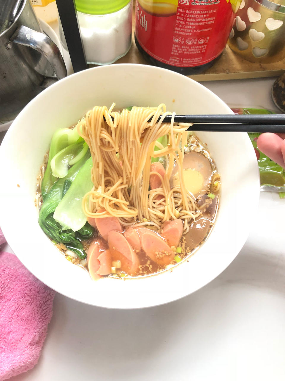 能治感冒的快手阳春面🍜营养热汤面（辛温解表）