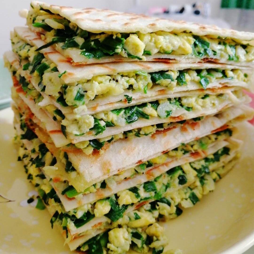 韭菜盒子 Chinese Leek and Egg Pasty
