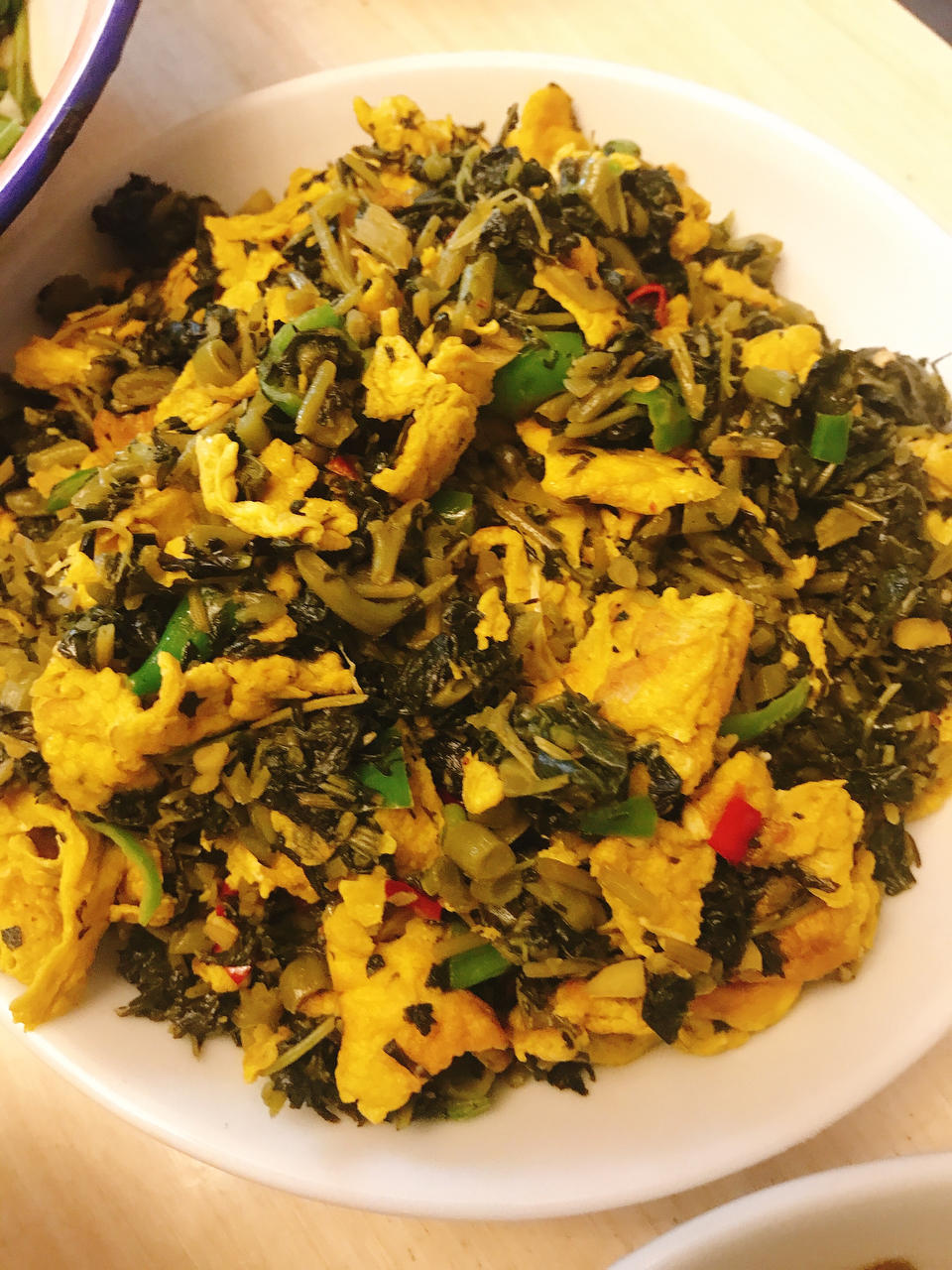 酸菜炒鸡蛋