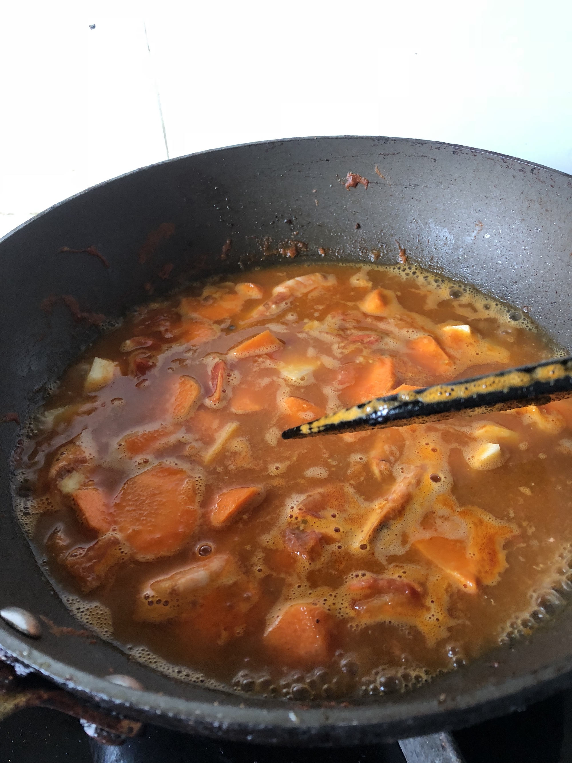 红咖喱番茄虾（治愈夏天的没胃口）的做法 步骤5