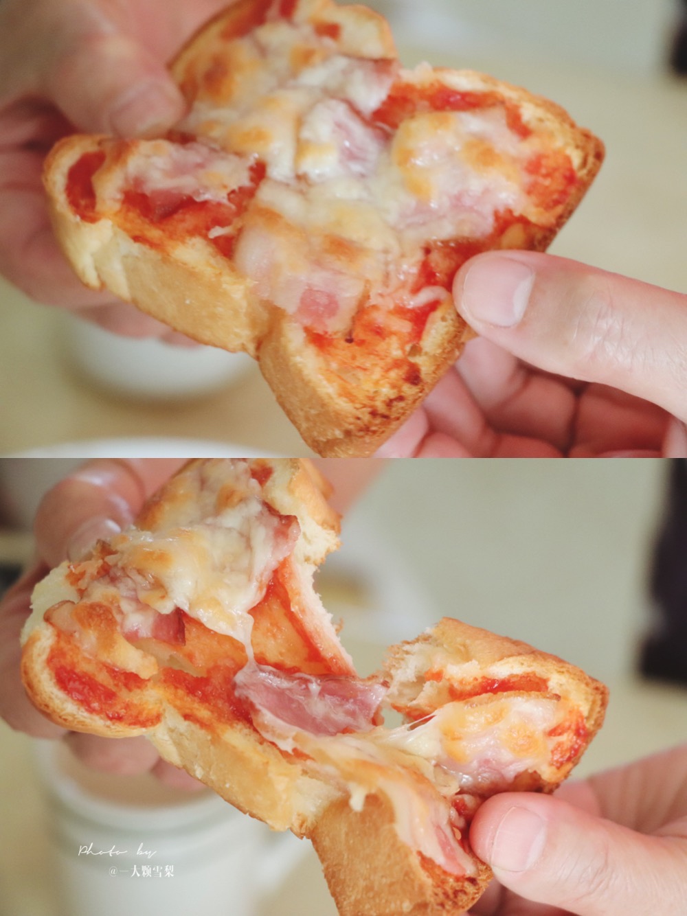 懒人早餐❶五分钟吐司披萨的做法