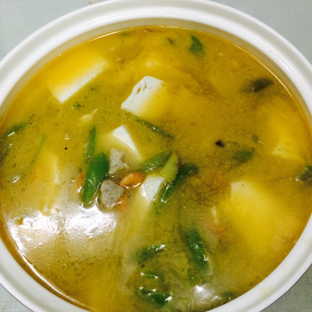丝瓜文蛤豆腐汤
