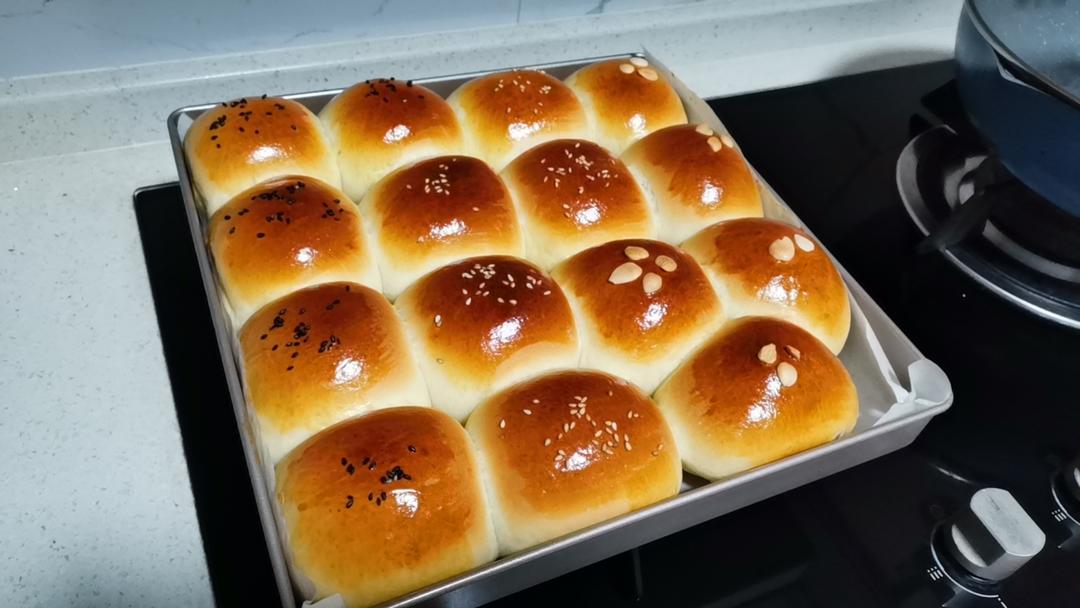 放三天都不硬软fufu的牛奶小面包配方分享