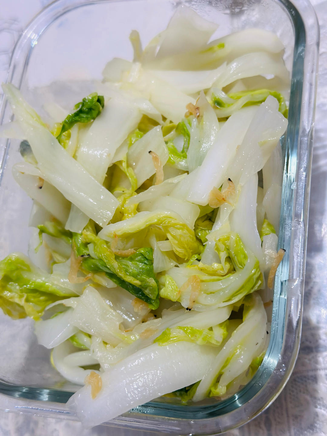 虾皮炒白菜，鲜的很啊