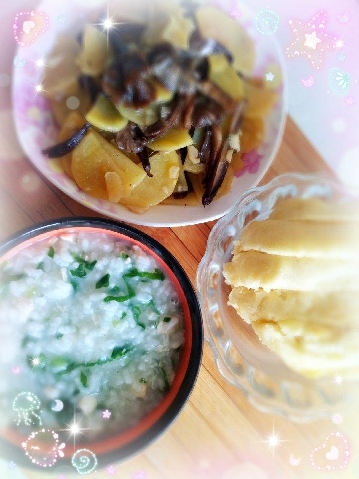 鸡肉蔬菜粥