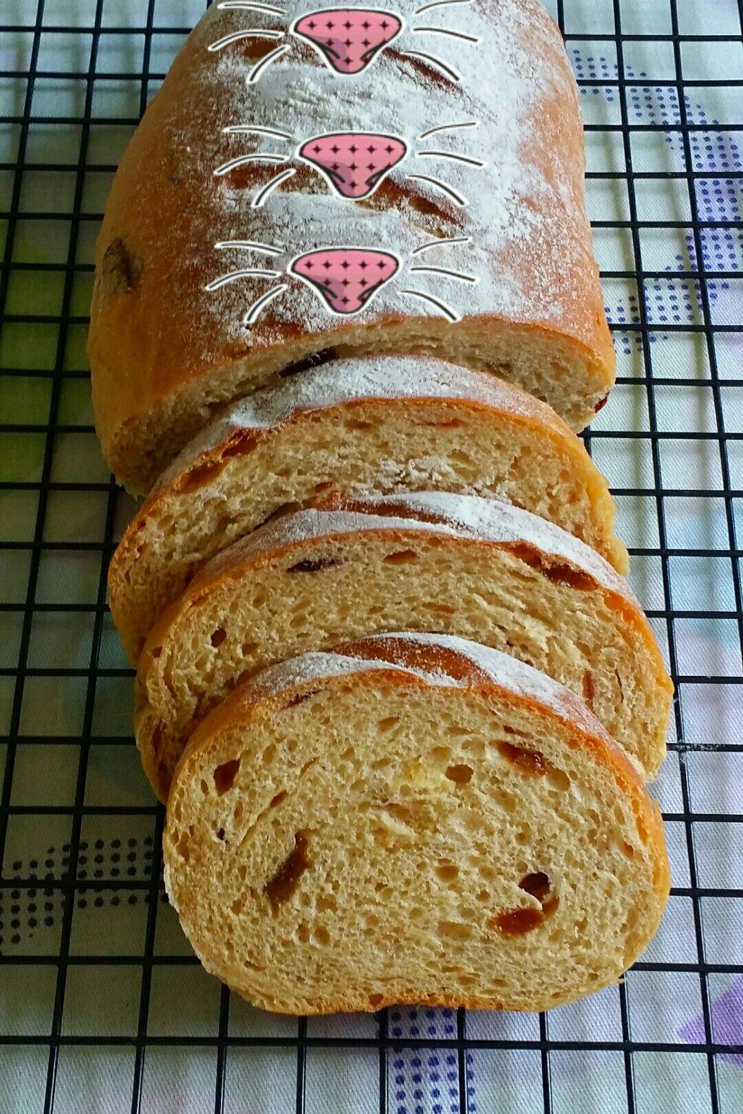 蔓越莓全麦黑糖面包