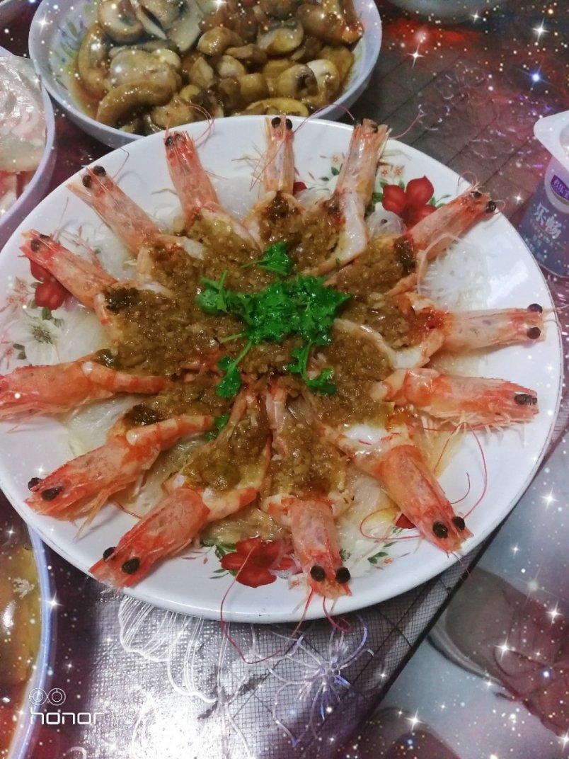 家常蒜蓉开背虾