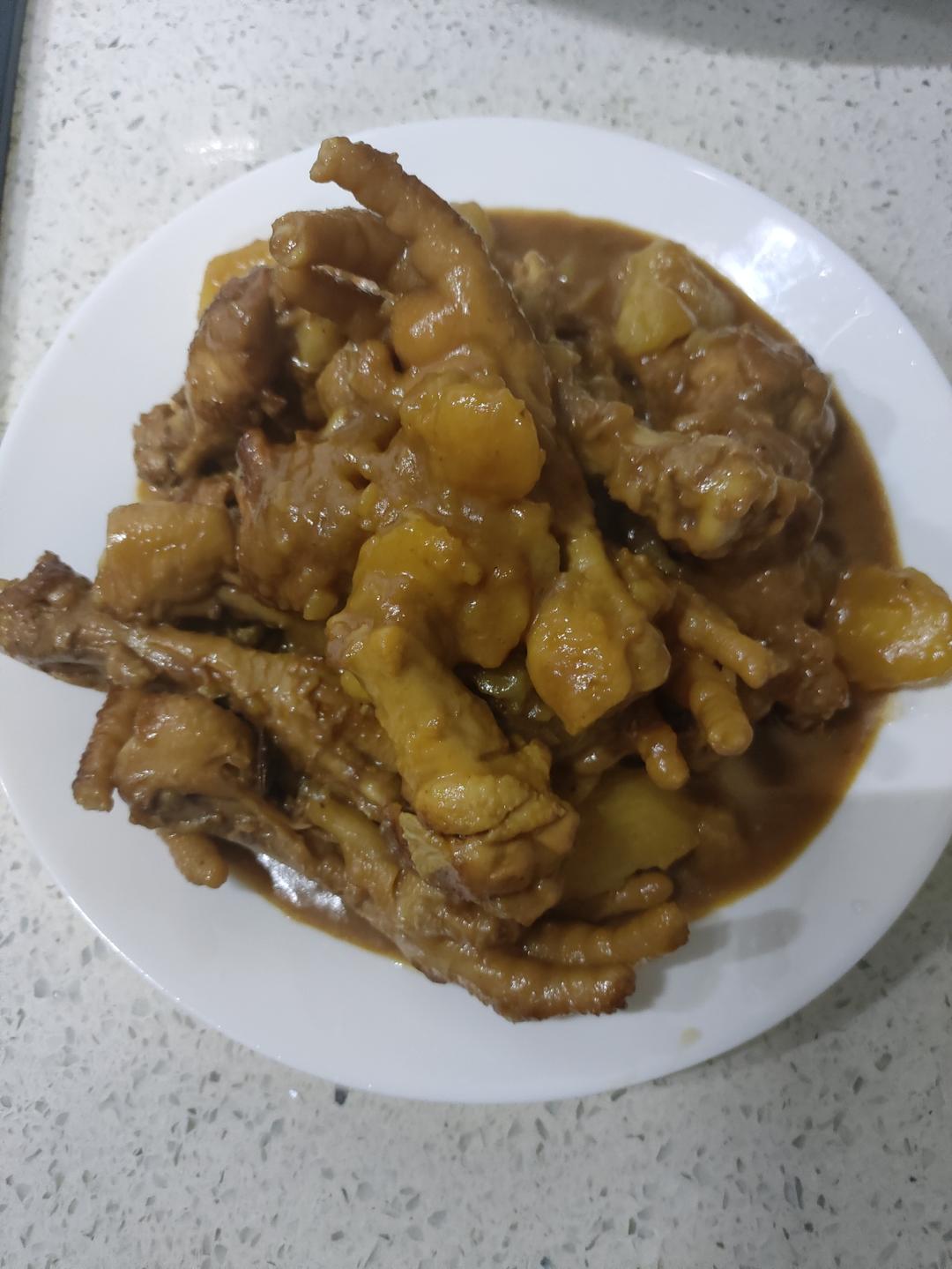 鸡腿炖土豆 上桌秒空盘 汤都喝干了！