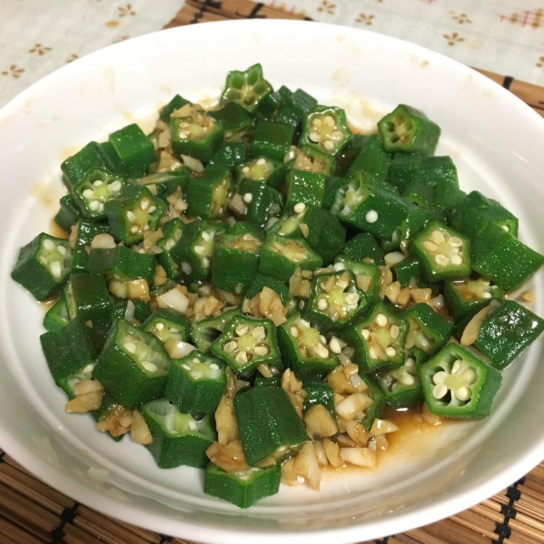 秋葵最好吃的做法，蒜香秋葵
