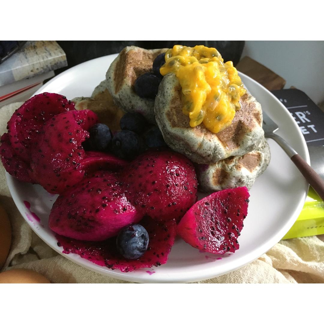 无油低糖华夫饼的各种变身