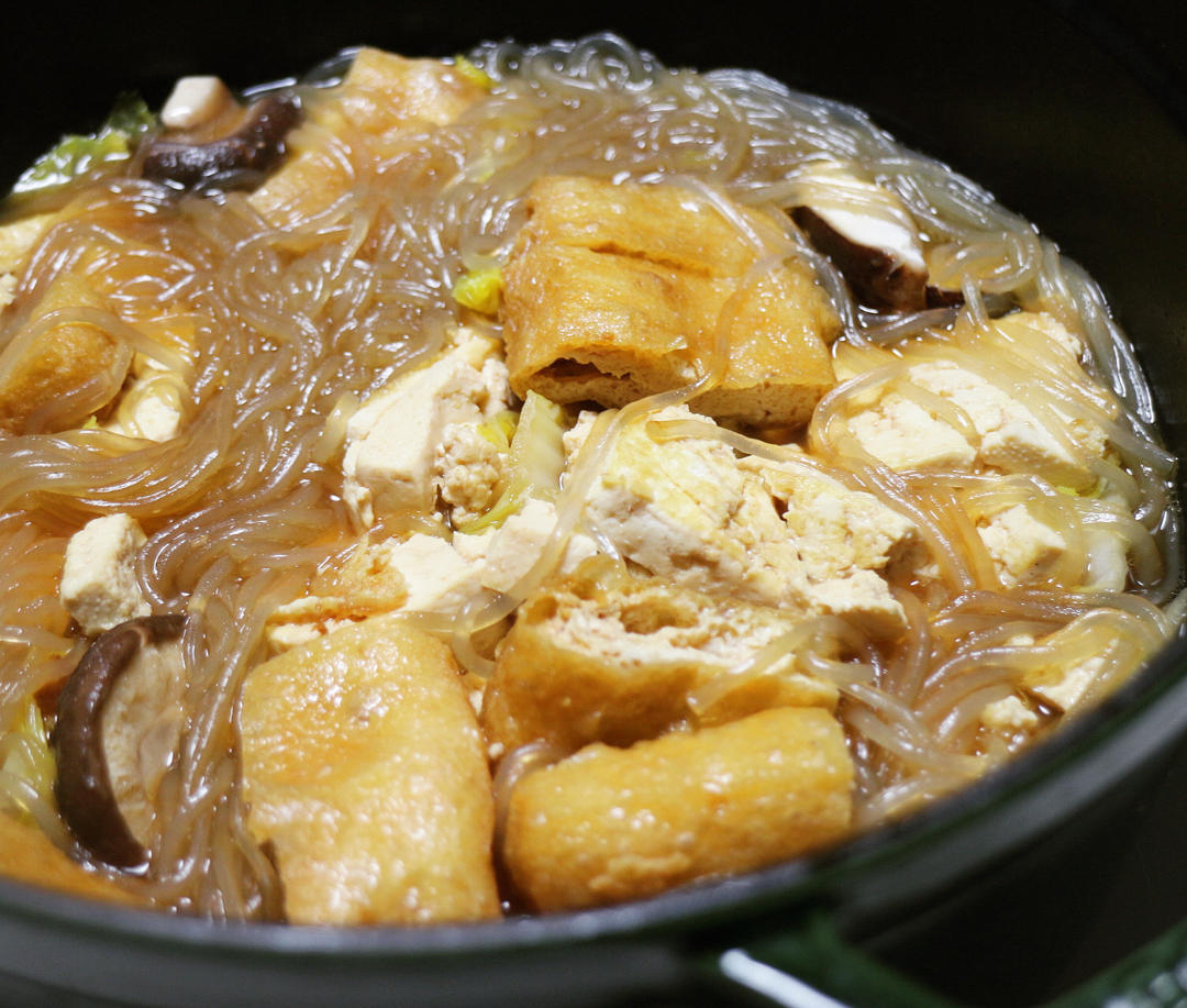 娃娃菜豆腐粉丝煲