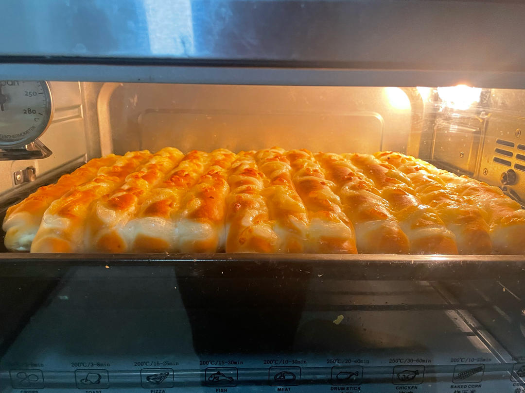 黄金芝士条面包｜真的真的很好吃❗️超简单❗️