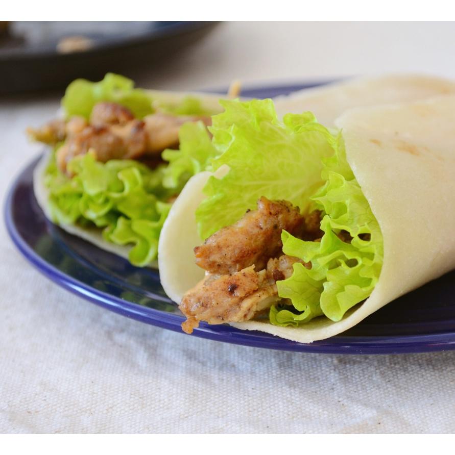 快手早餐 饺子皮鸡胸肉卷饼