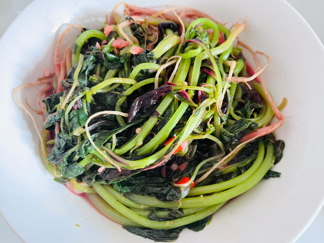 清炒苋菜【粉红的回忆】