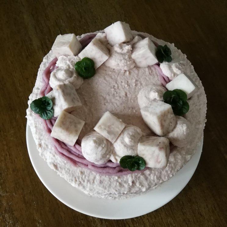 草莓奶油蛋糕/基础戚风胚，徒手脱模剖片及抹面挤花/「戚风及其衍生」烘焙视频蛋糕篇1