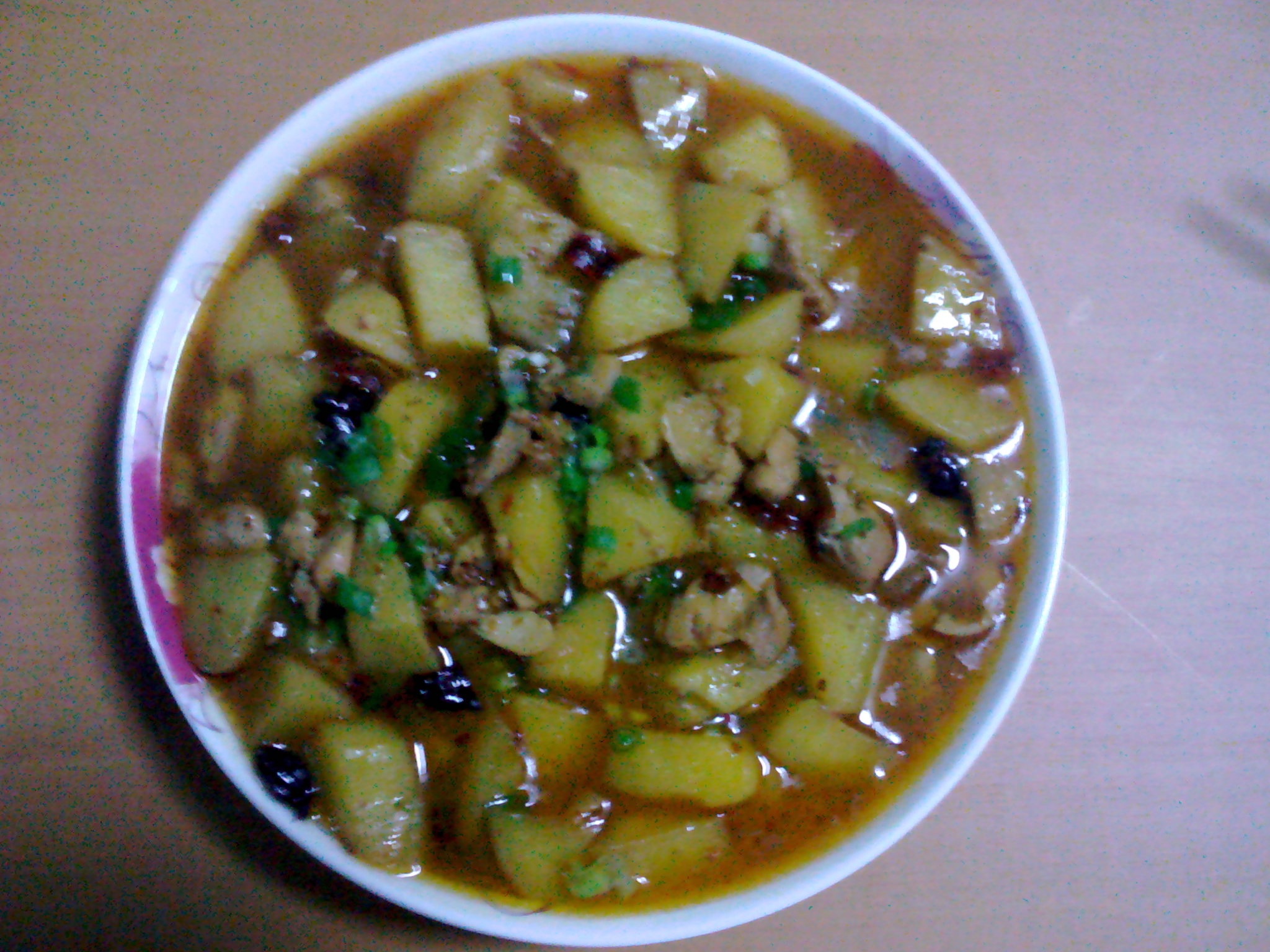 香辣土豆烧鸡块