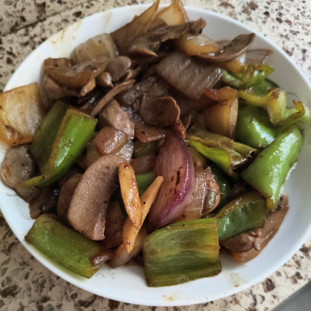 洋葱辣椒炒腰花