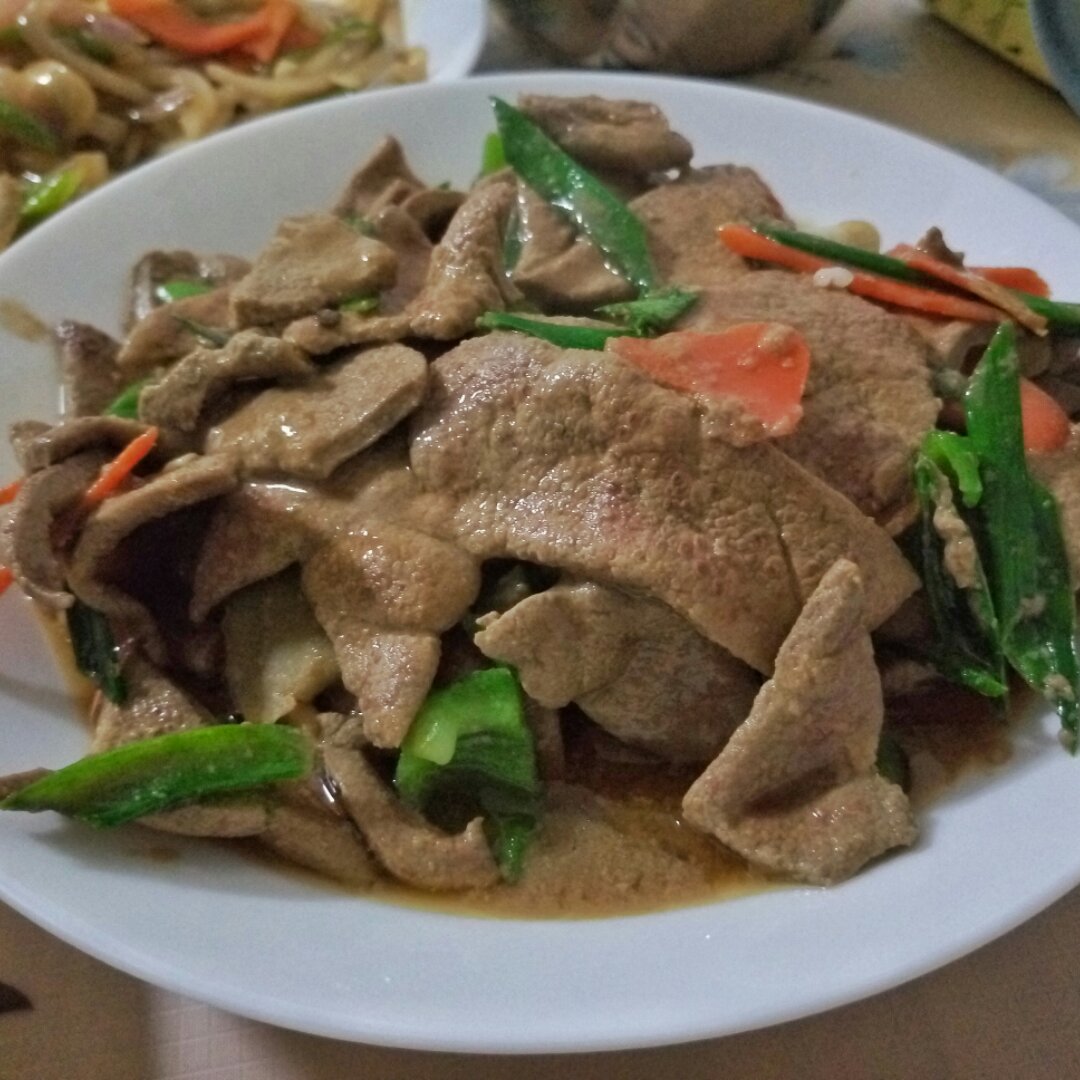 青椒炒猪肝