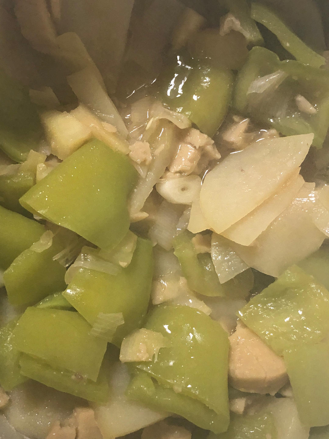 土豆片炒火腿肠