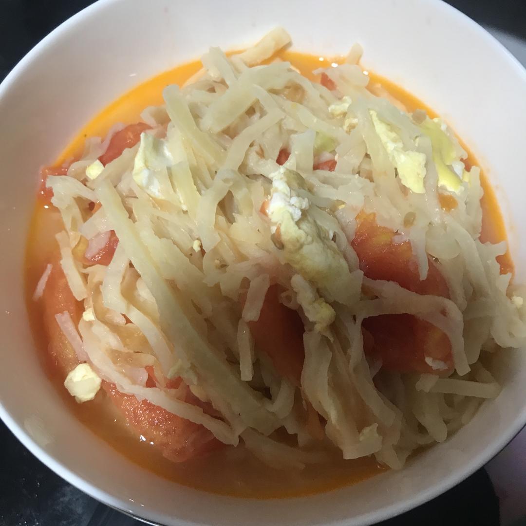 西红柿鸡蛋烩饼