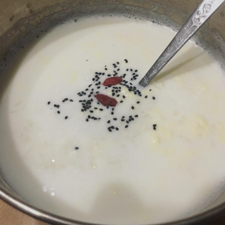 快手滋补牛奶鸡蛋醪糟