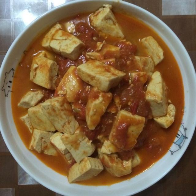 西红柿炖豆腐
