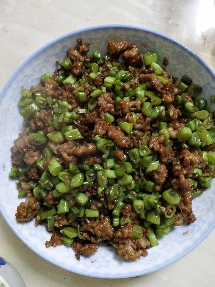 肉沫豆角下饭菜