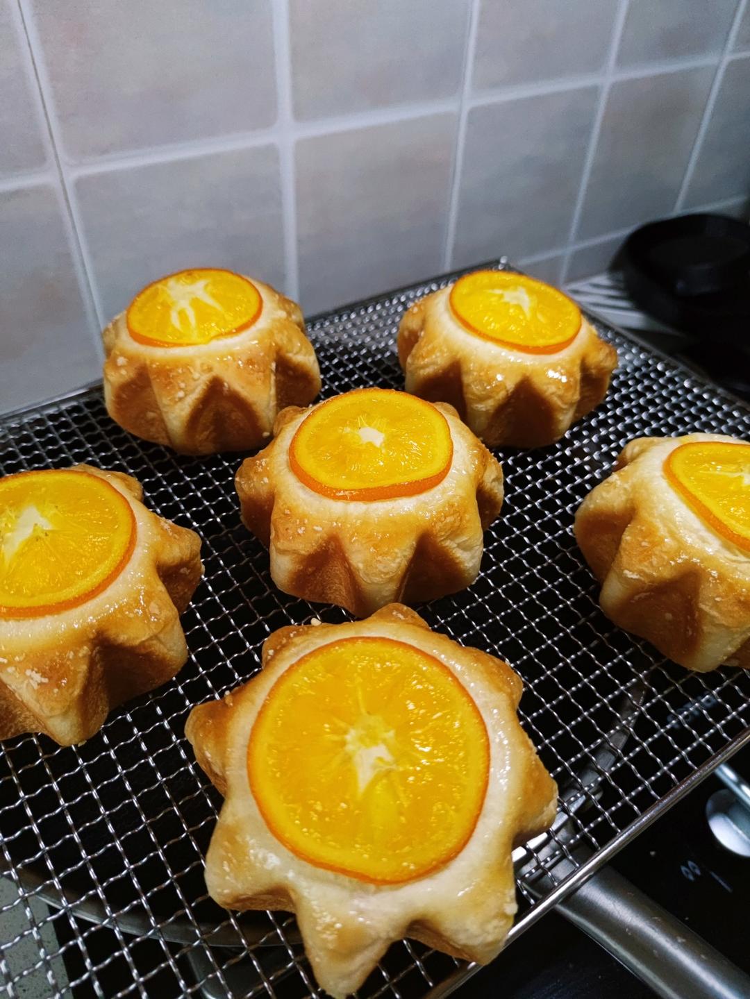 香橙卡士达星星包