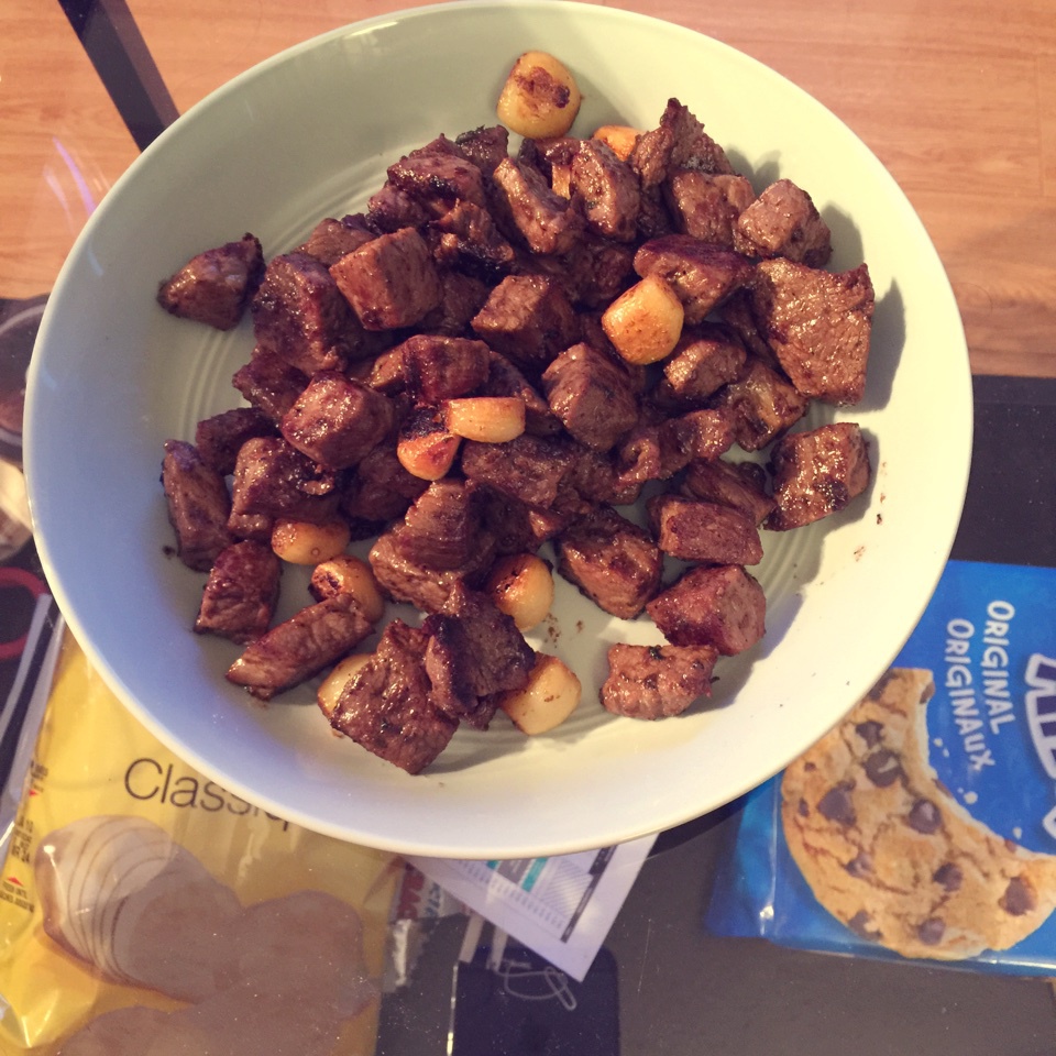 黑蒜子牛肉粒