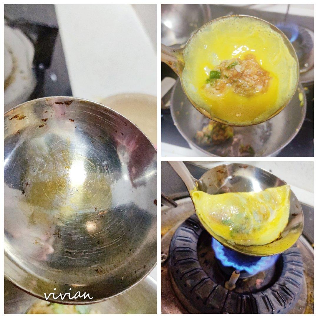 煎蛋：一双筷子一把勺，轻轻松松做蛋饺！