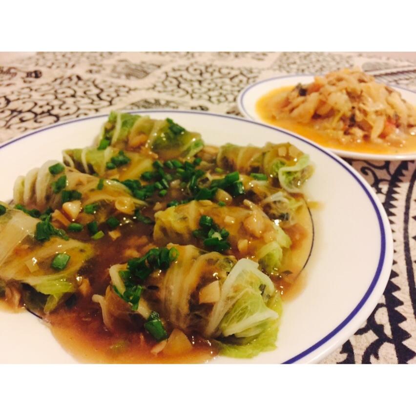 肉酿白菜卷