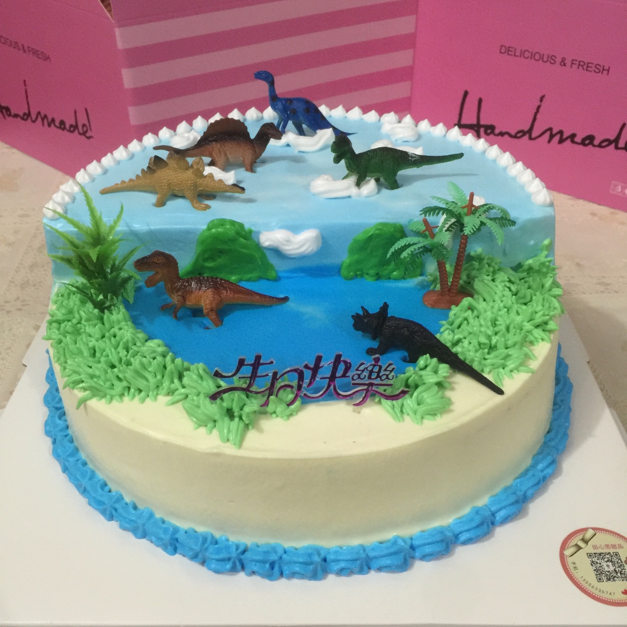 【创意蛋糕】恐龙园场景蛋糕