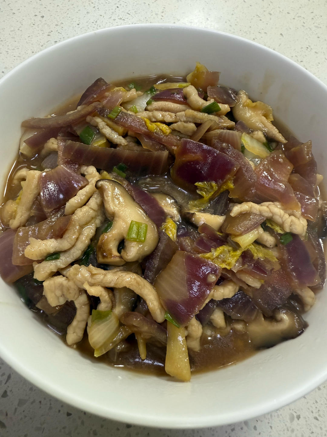 洋葱炒肉丝