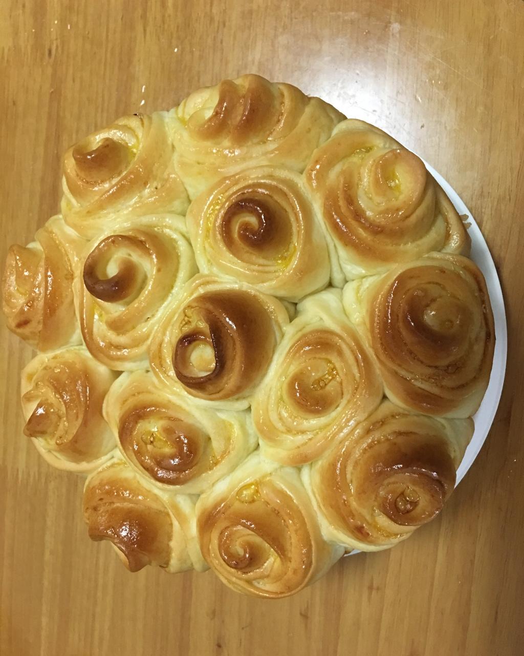 玫瑰花面包