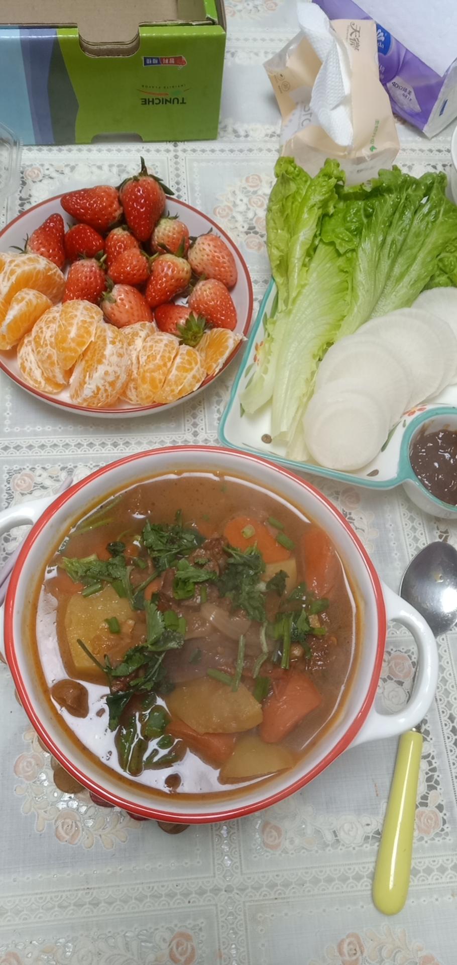 番茄土豆炖牛腩