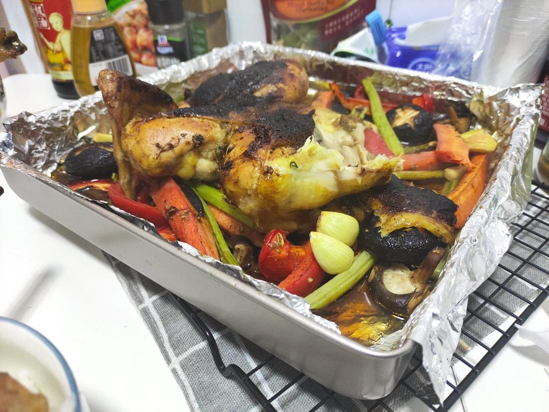 田螺姑娘超级简单不用腌制脆皮烤鸡