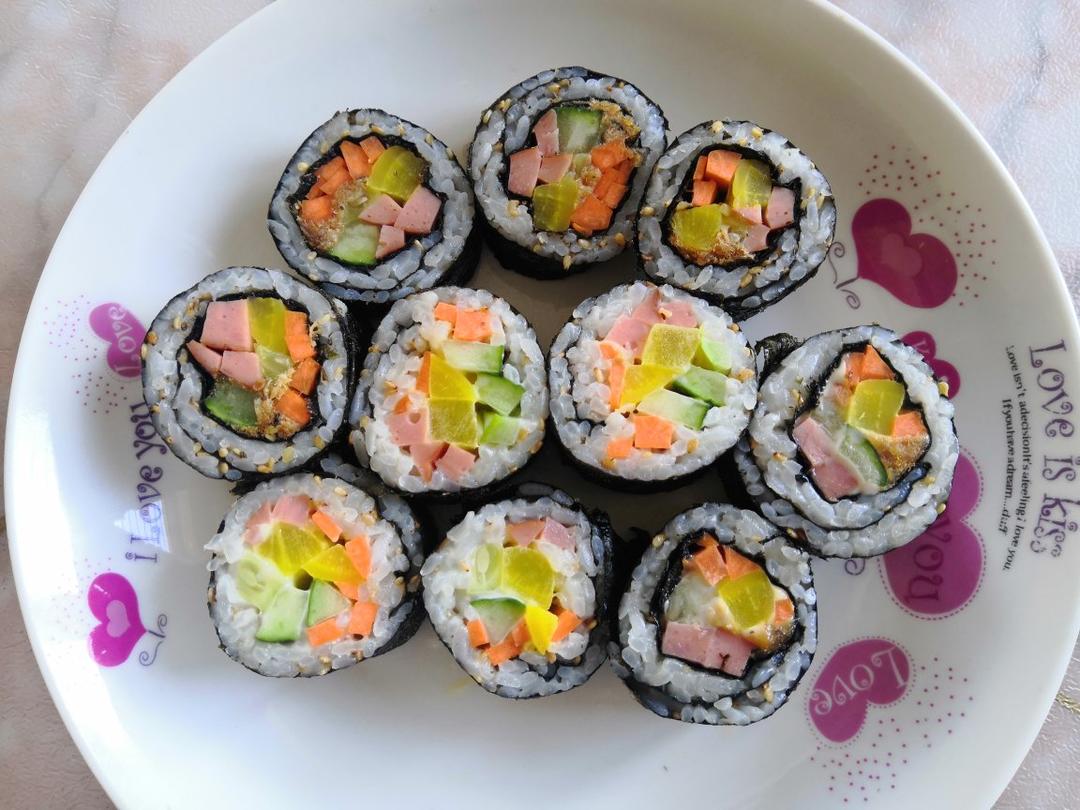 高颜值的紫菜包饭