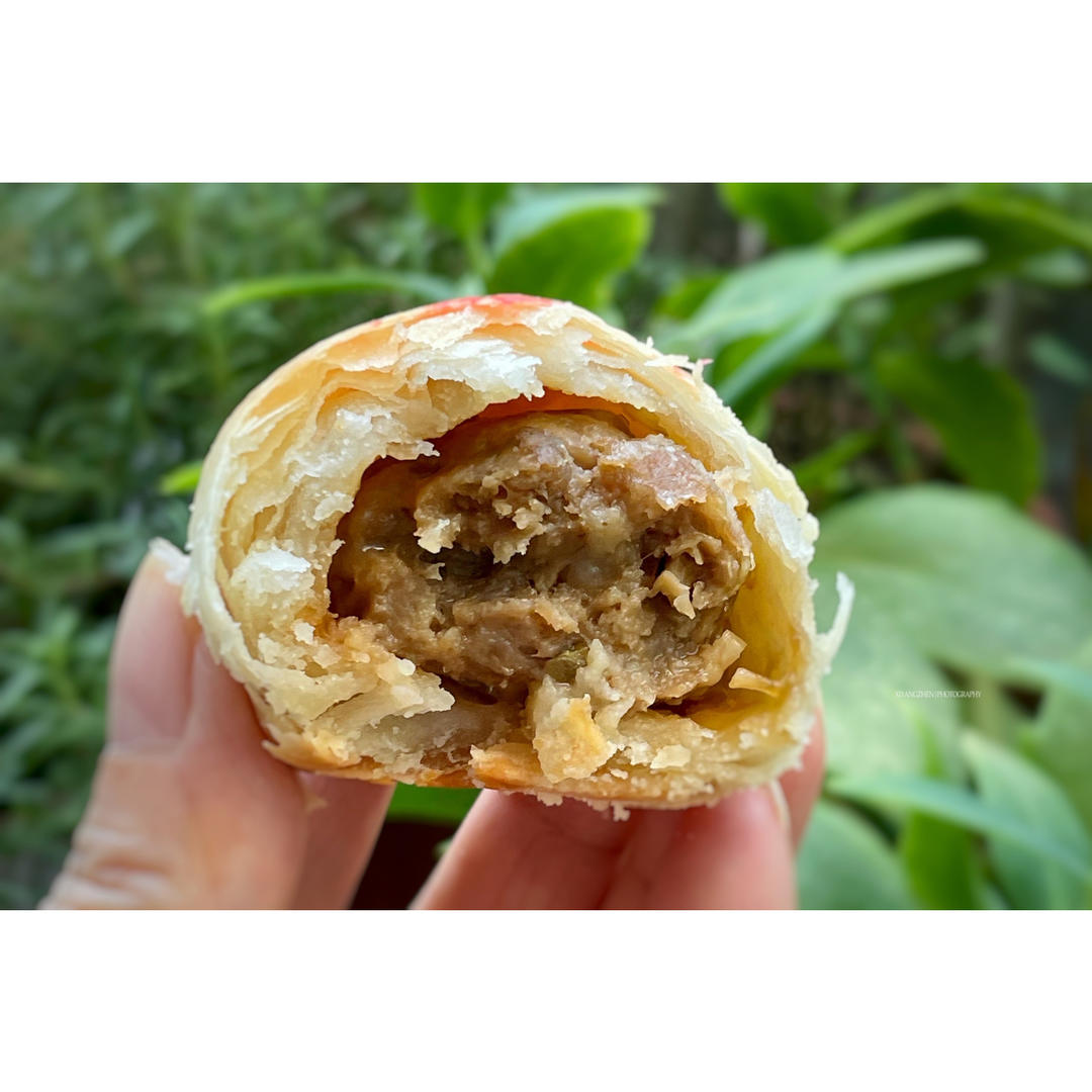 🔥经典网红 酥得掉渣渣的鲜肉月饼㊙️