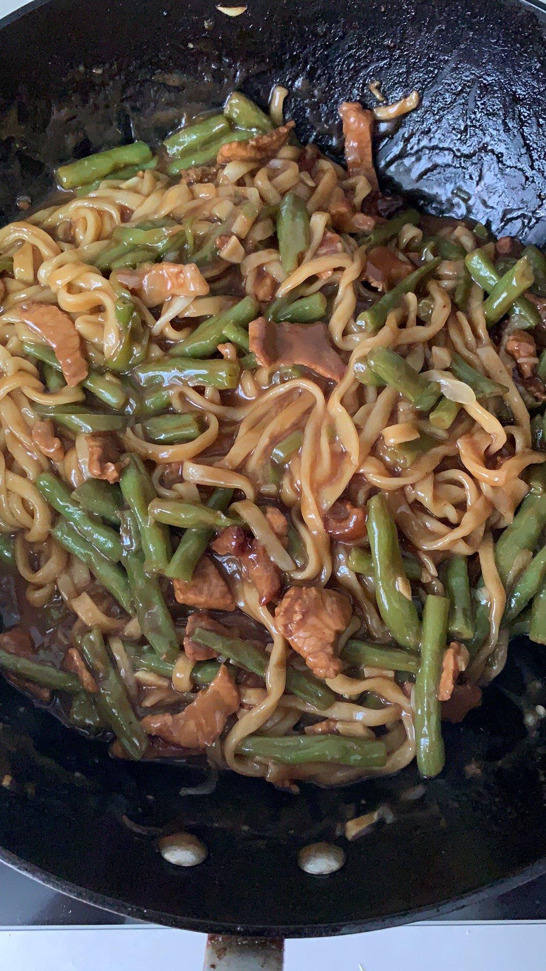 豆角焖个面