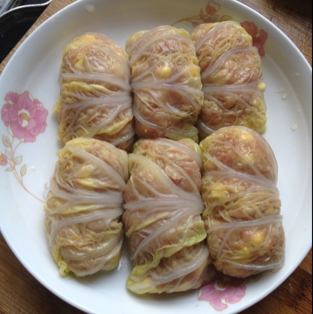 白菜肉糜卷