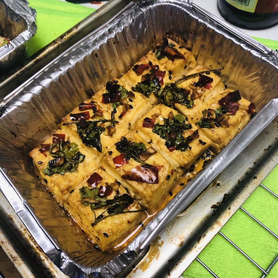 烤箱烤豆腐
