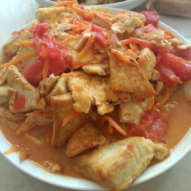 西红柿烧豆腐