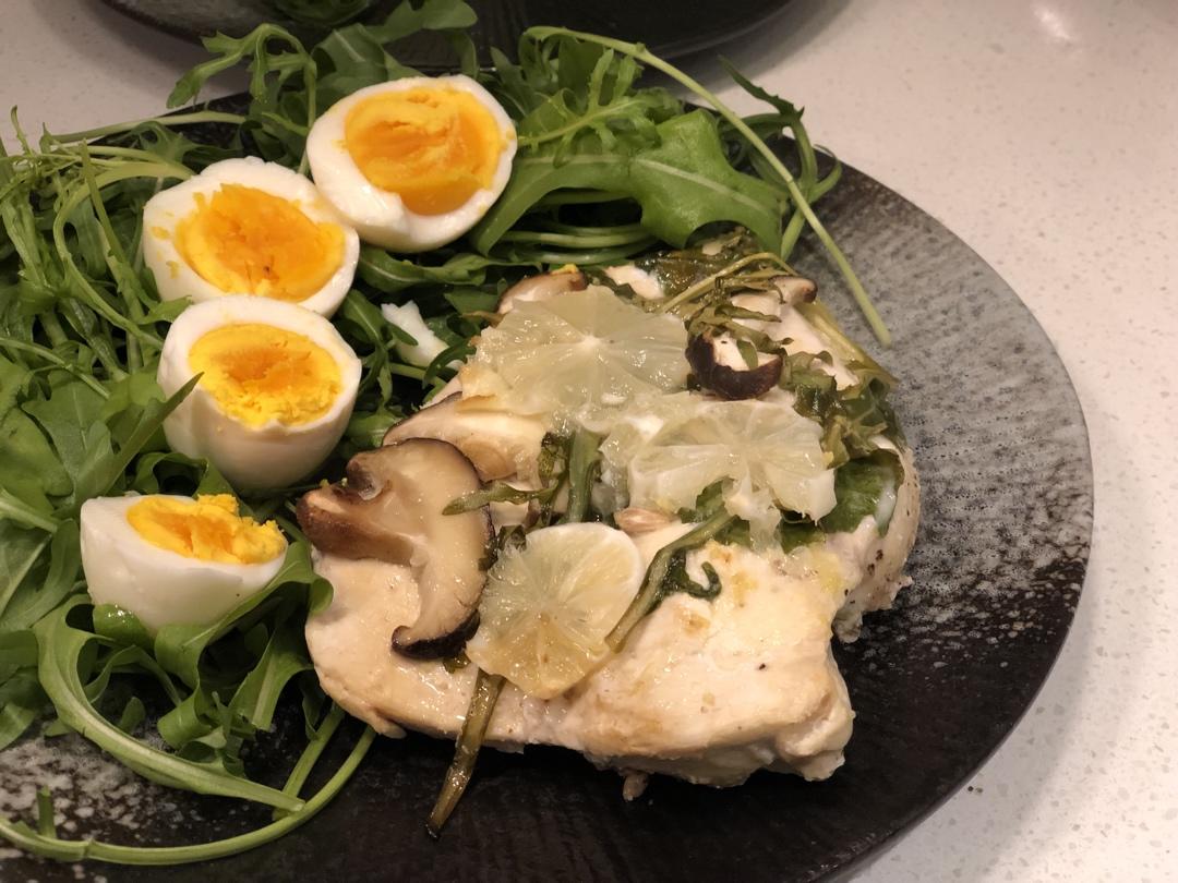 【减脂增肌】菠菜奶酪酿馅烤鸡胸 Spinach&cheese stuffed chicken breast