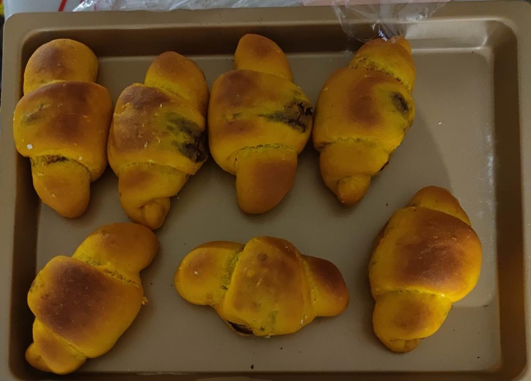 松软奶香南瓜小餐包