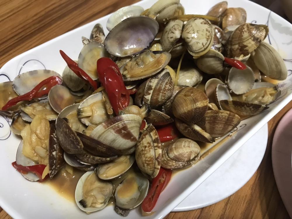 好吃又简单的辣炒花蛤