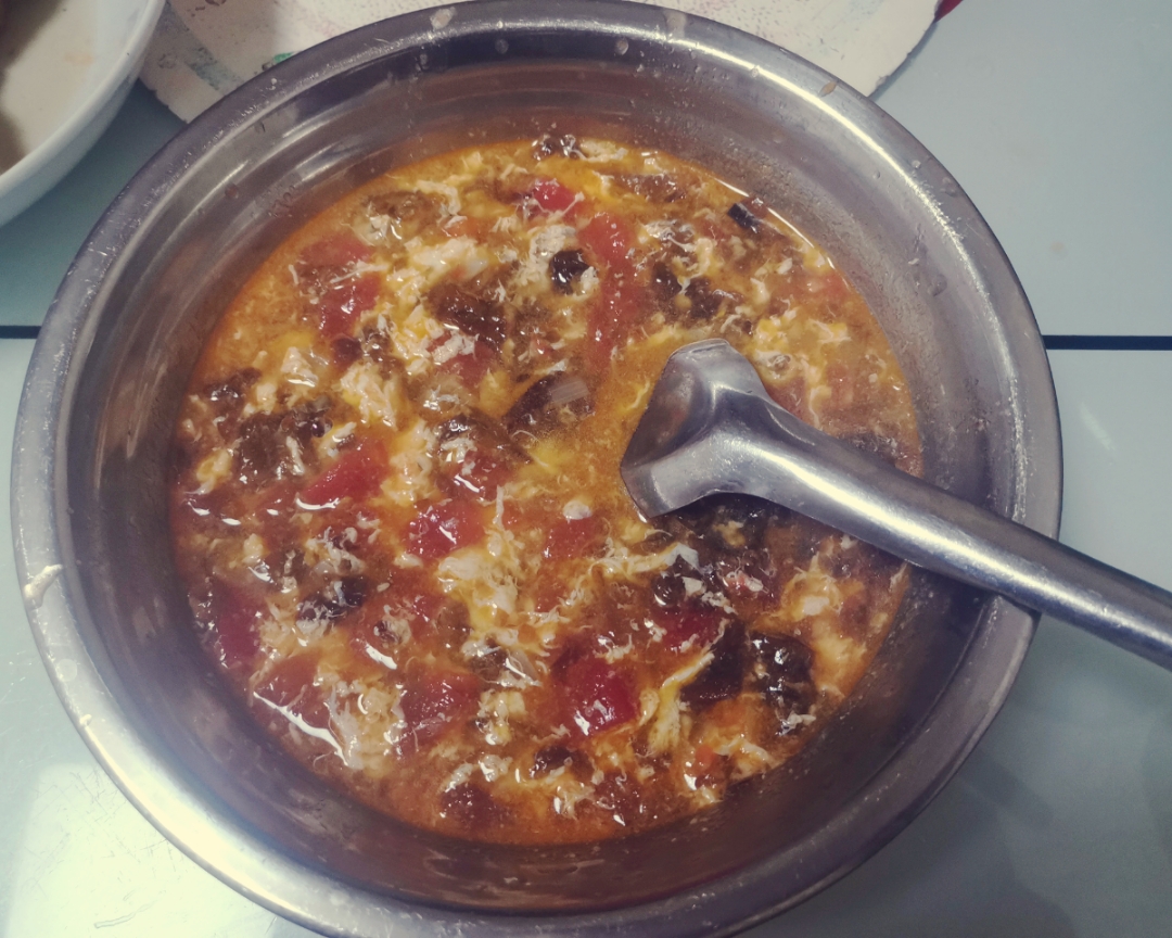 番茄紫菜蛋花汤的做法