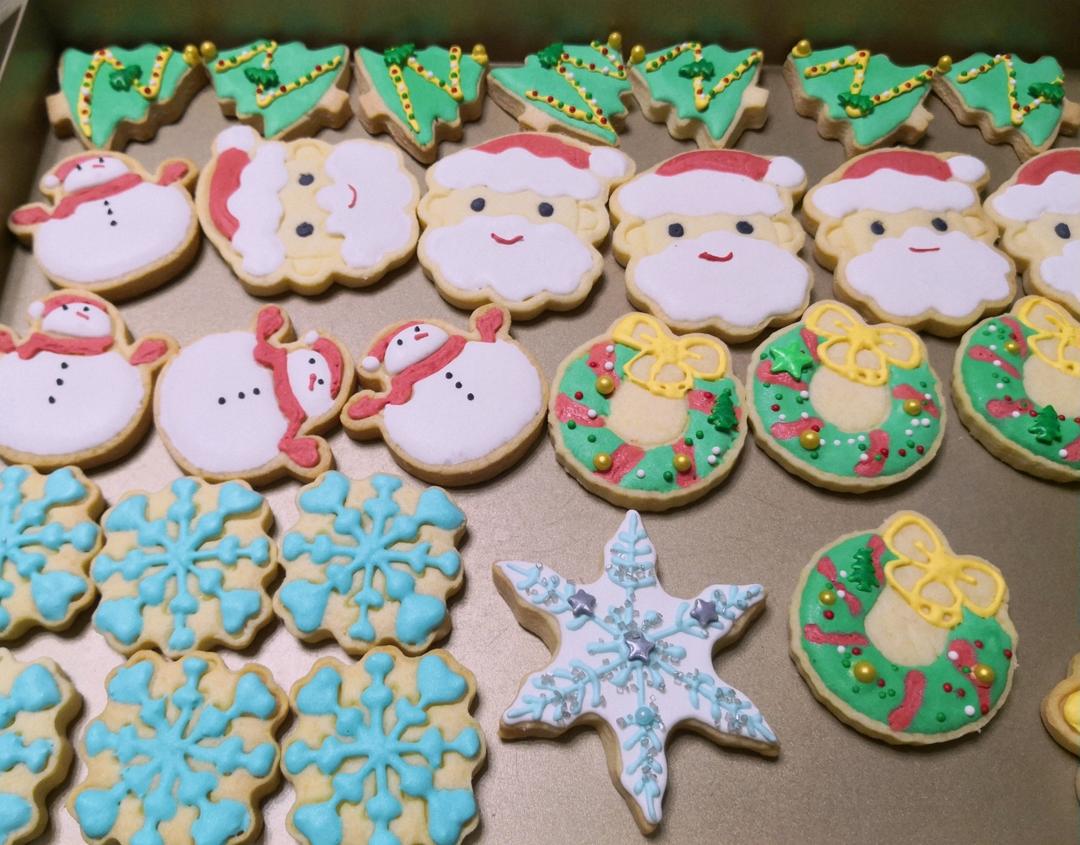 糖霜饼干系列1:省时省力又平整的糖霜饼干底